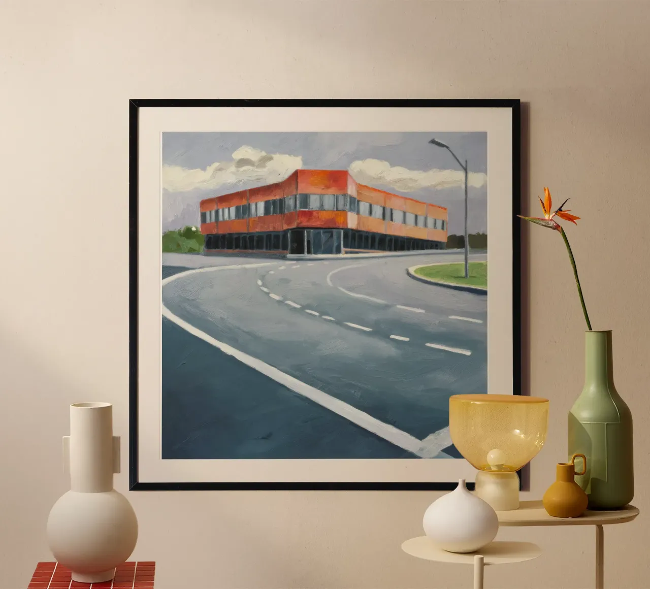 Curva arancione modernista carta hahnemühle da Opal Strokes