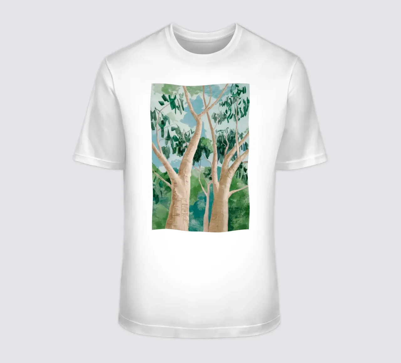 Serenità del boschetto di eucalipti t-shirt da Dream Spectrum