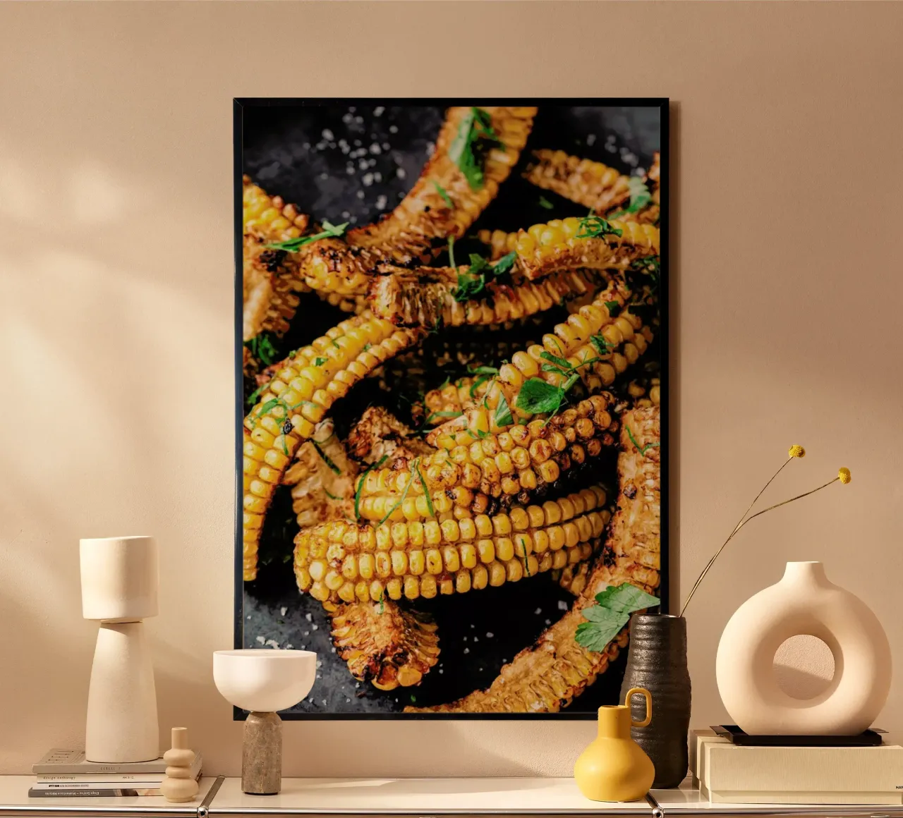 Corn Ribs poster con telaio in plastica da Eat this