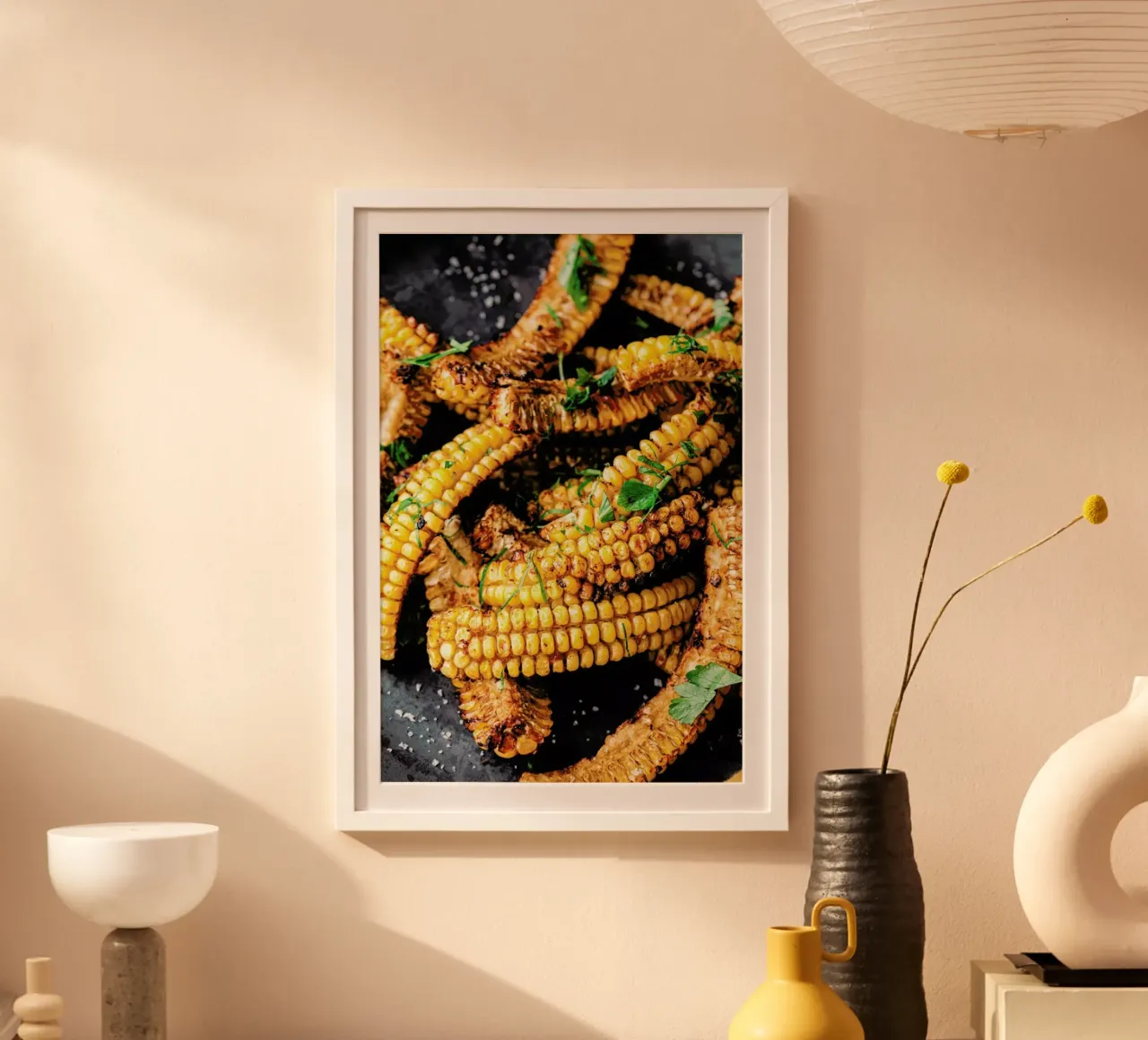 Corn Ribs poster con telaio in plastica da Eat this