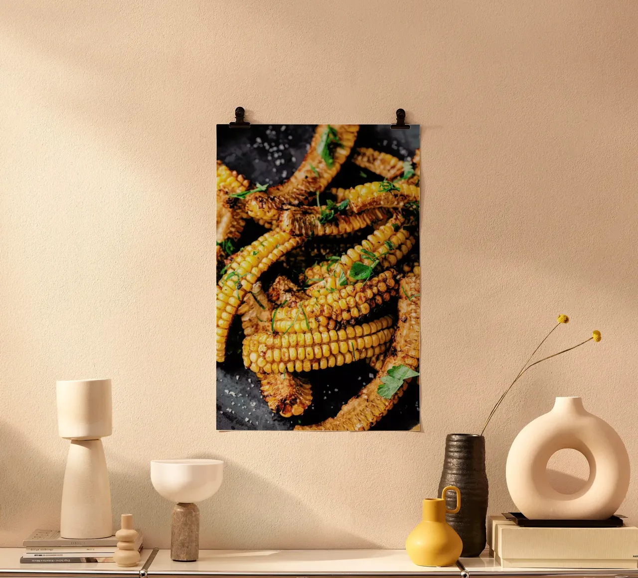 Corn Ribs poster con telaio in plastica da Eat this