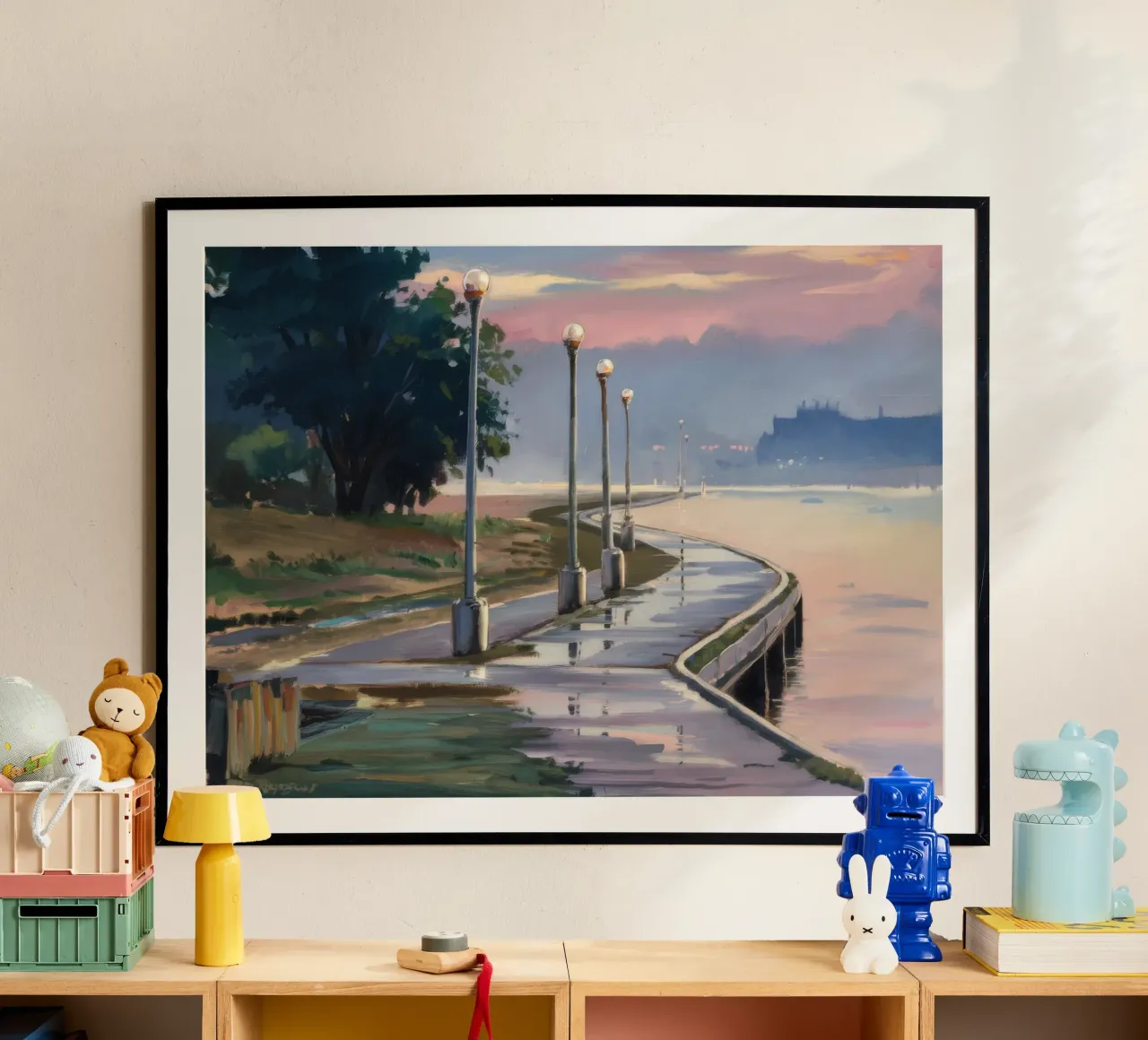 Crepuscoli Lungomare poster da Opal Strokes