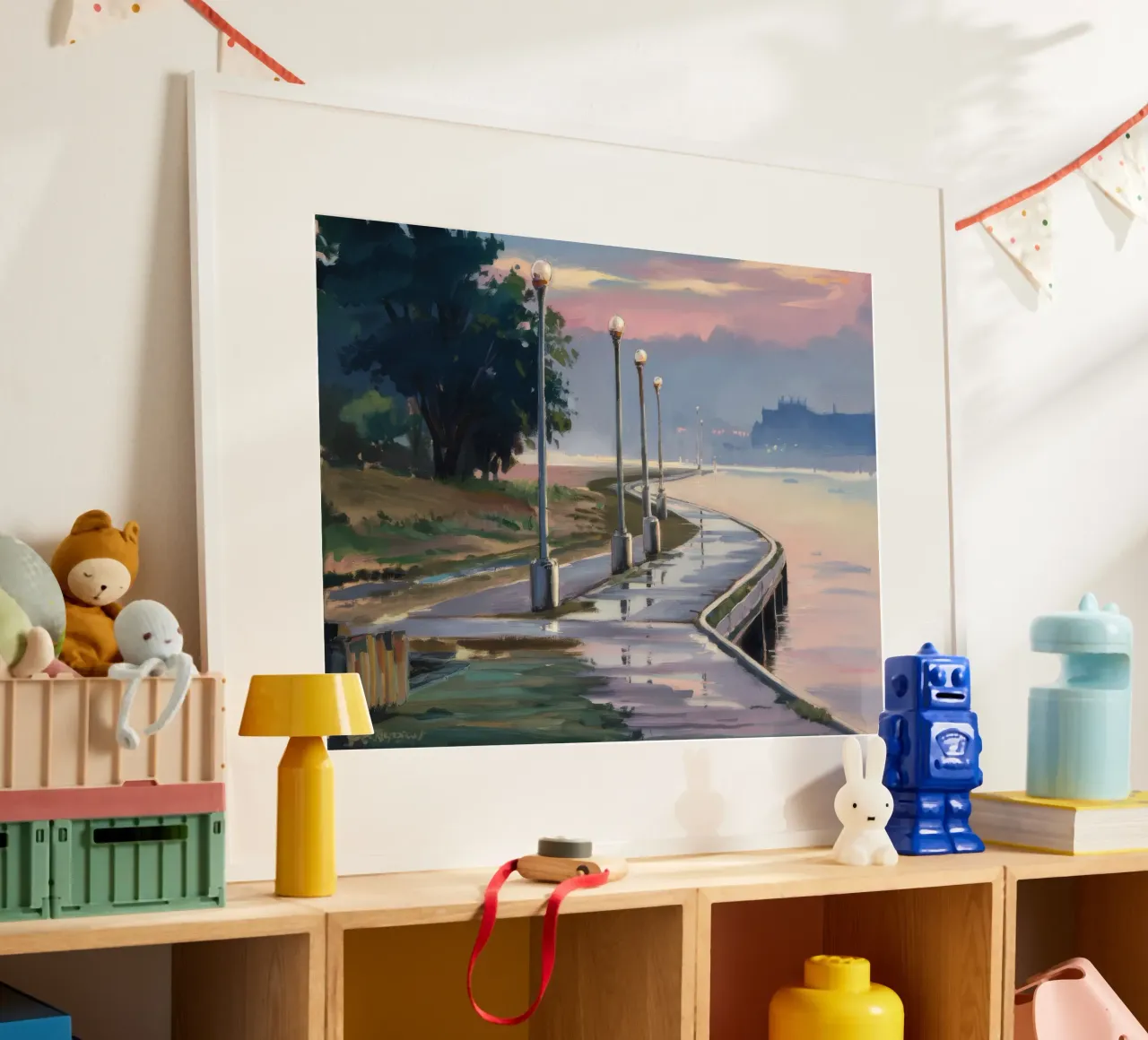 Crepuscoli Lungomare poster da Opal Strokes