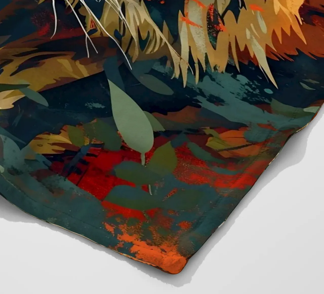 Arte vintage della tigre coperta in pile da WILD ART
