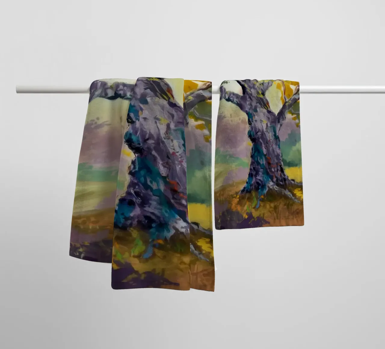 L'éclat de l'olive ancienne serviette de bain de Dream Spectrum