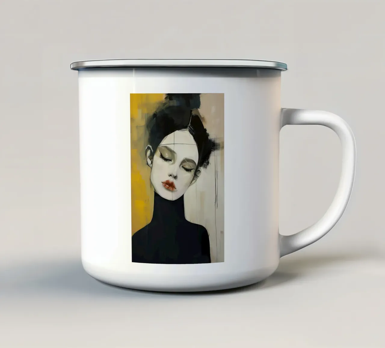 Arte da parete di Imagine tazza in smalto da Imagine