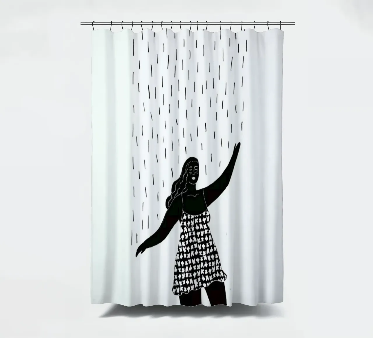 Dancing in the Rain tenda da doccia da Graphite