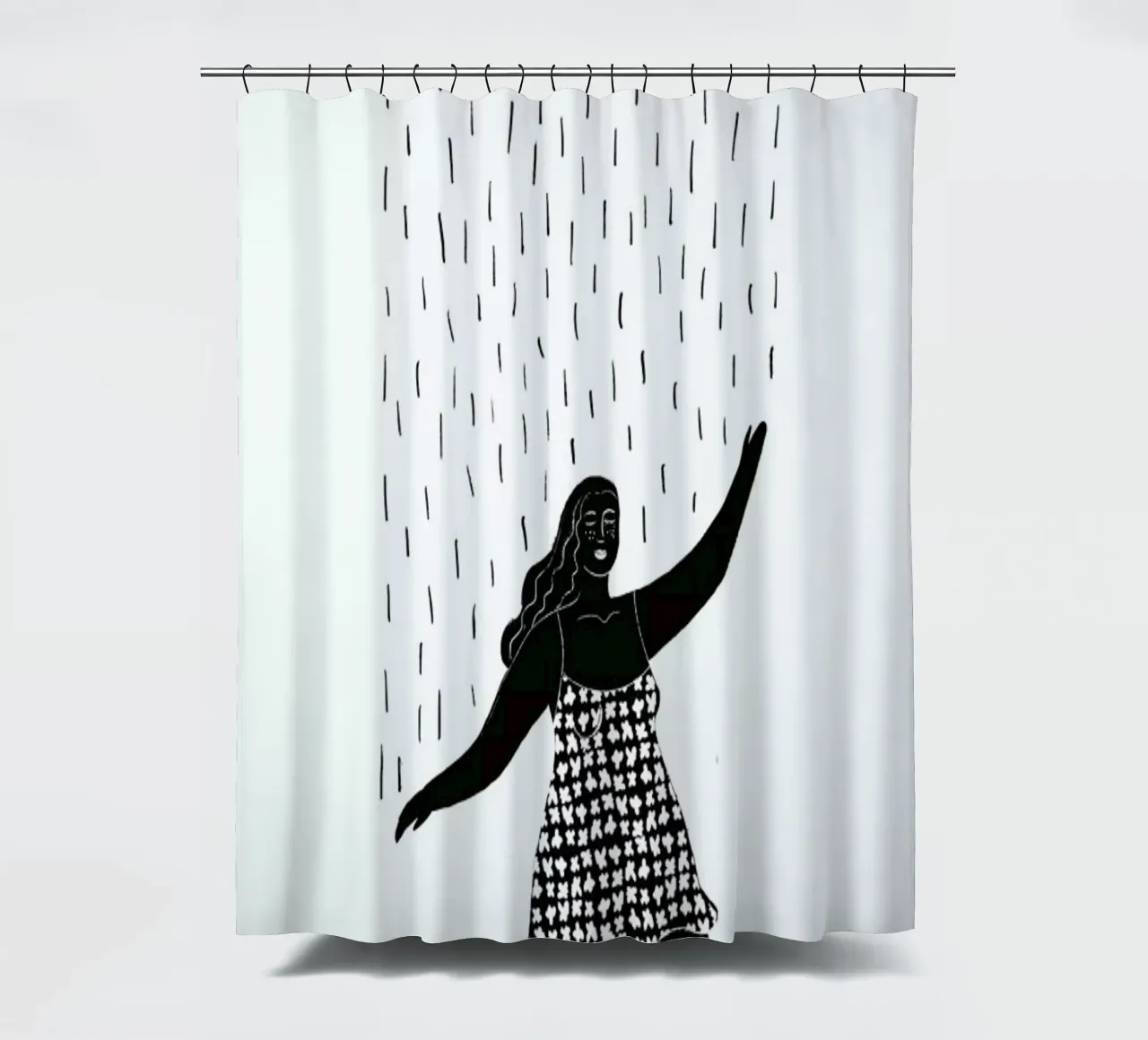 Dancing in the Rain tenda da doccia da Graphite