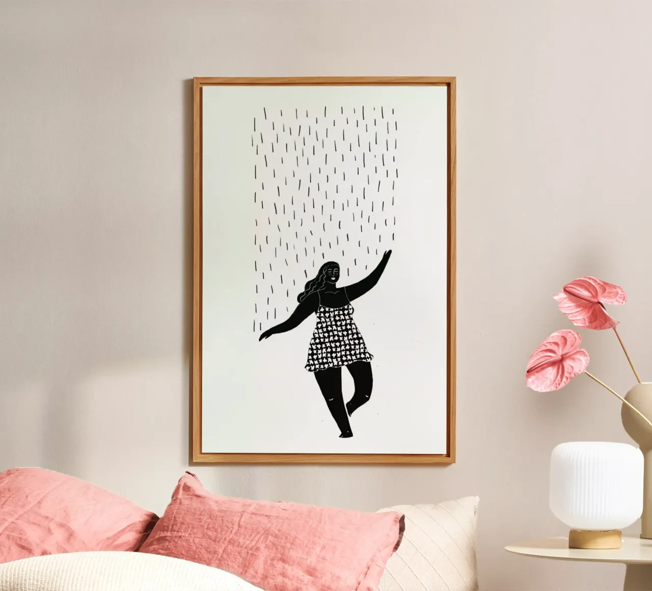 Dancing in the Rain alluminio dibond da Graphite