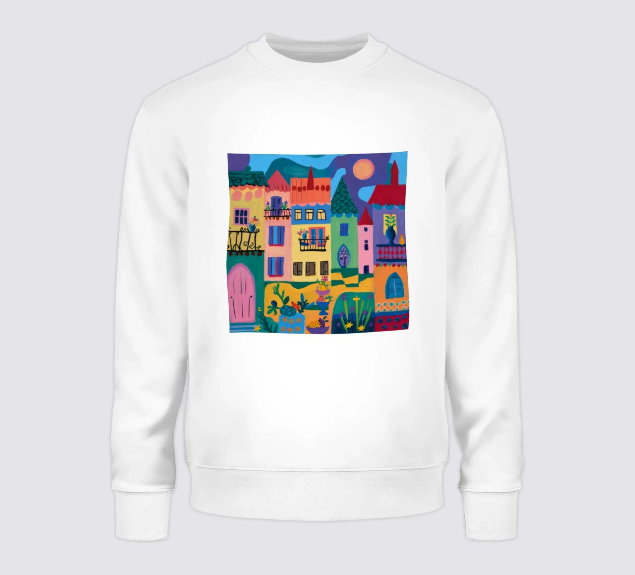 Fantastica città colorata felpa da Silk Palette