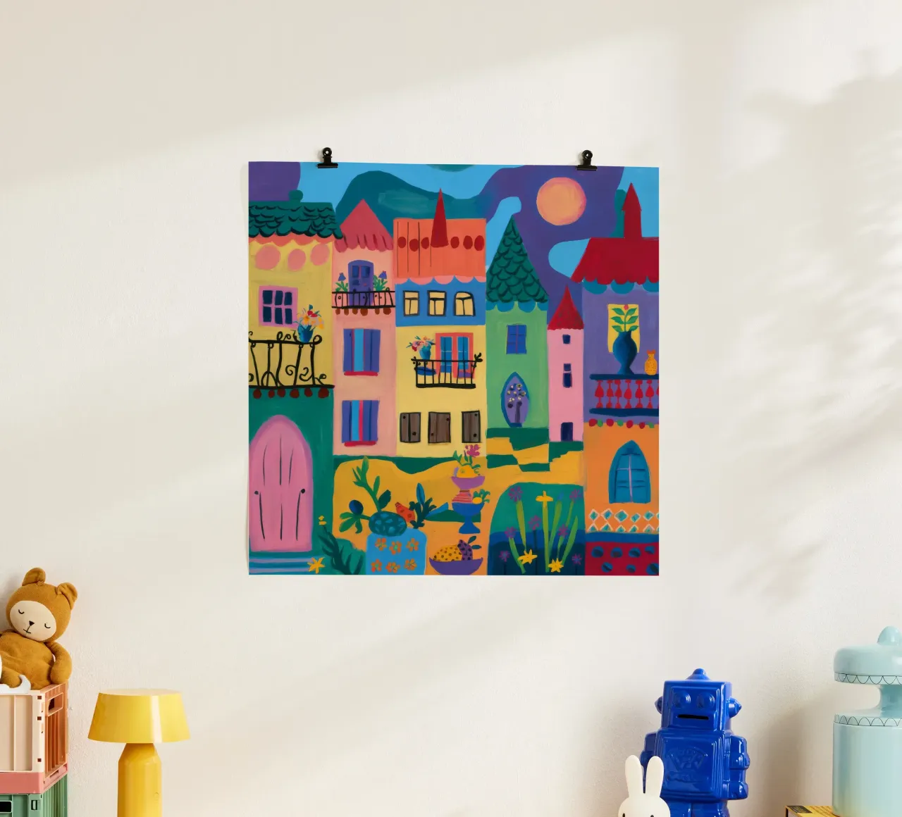 Fantastica città colorata poster da Silk Palette