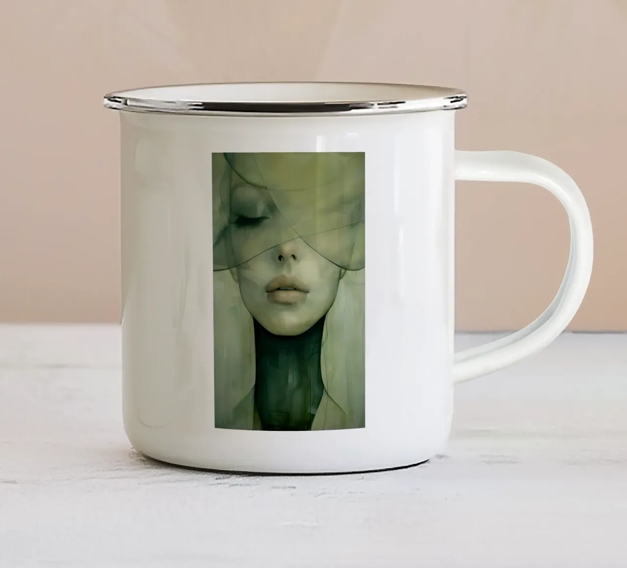 Arte da parete di Imagine tazza in smalto da Imagine