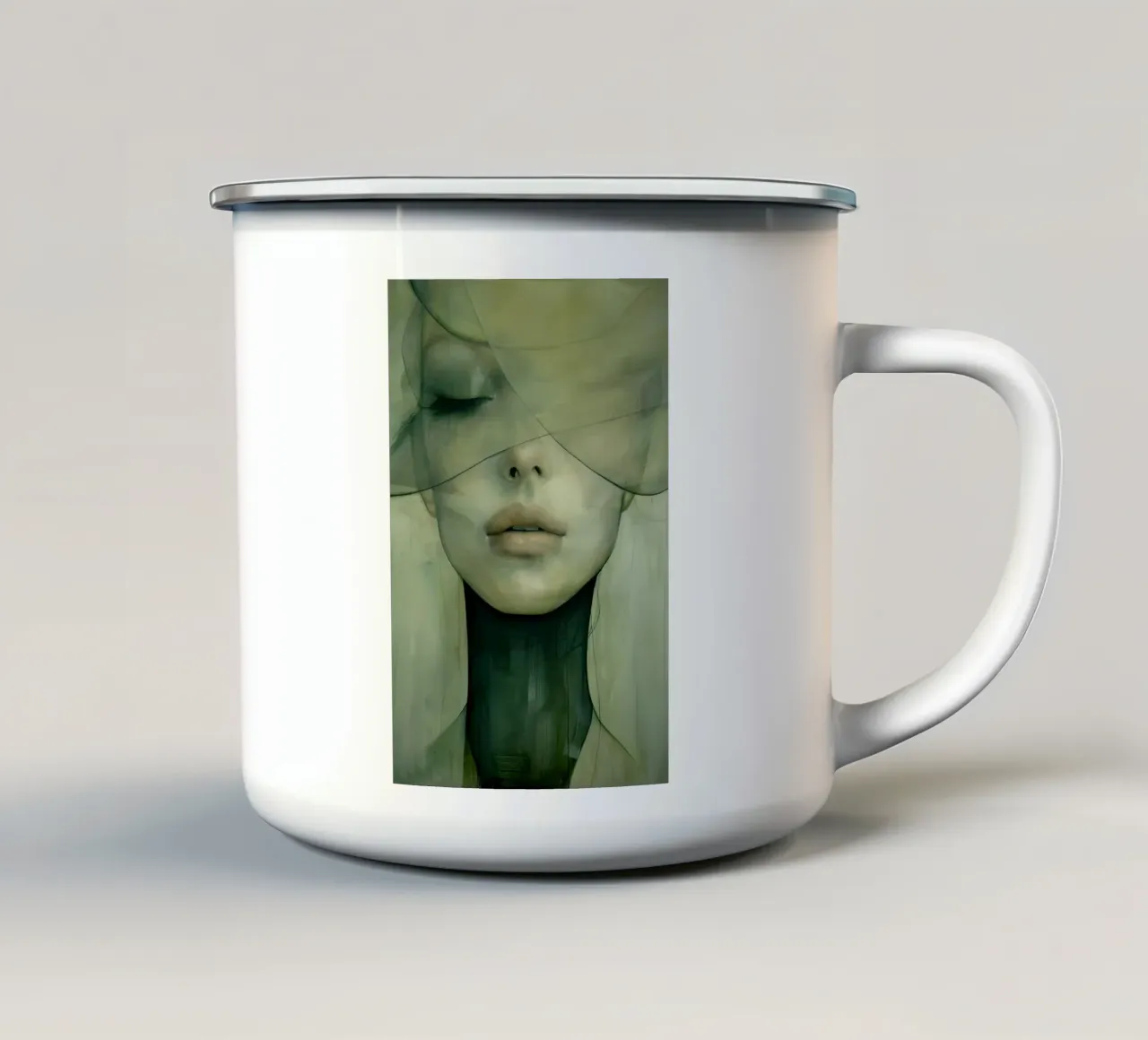 Arte da parete di Imagine tazza in smalto da Imagine
