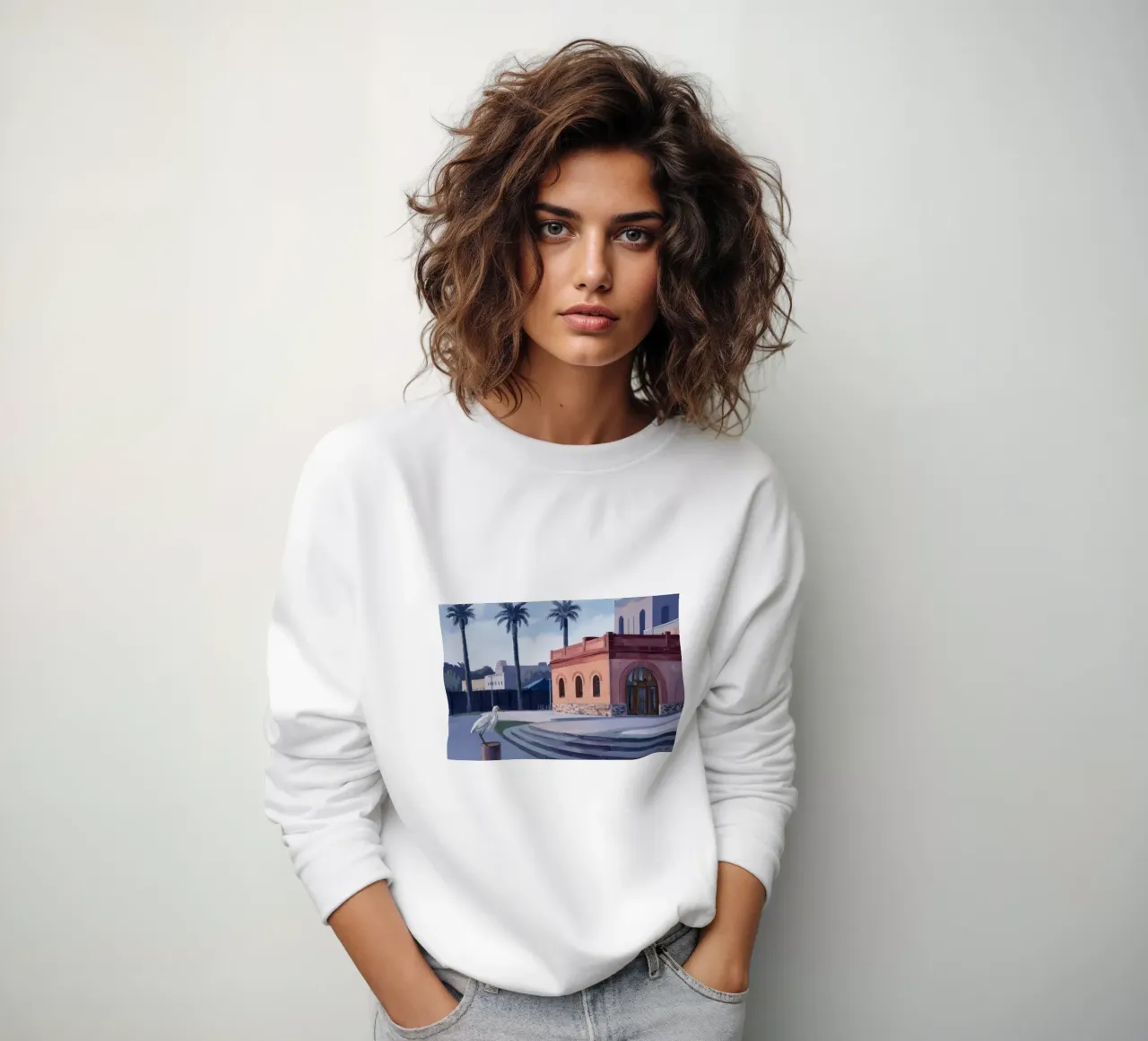 Ibis at Dawn sweatshirt by Opal Strokes