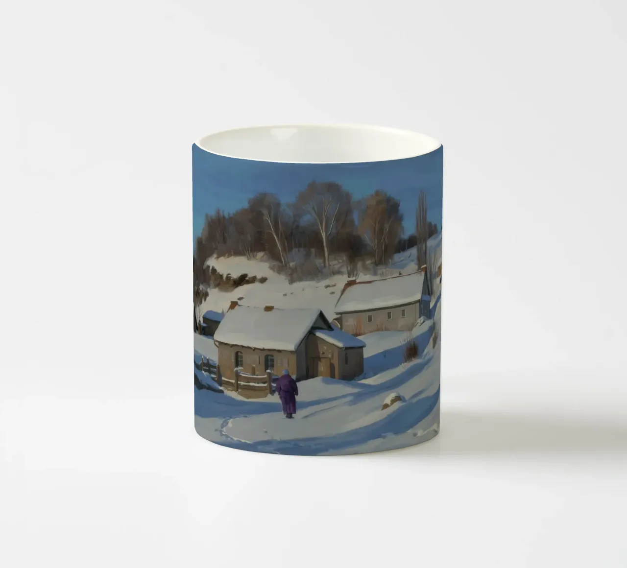 Sentiero d'inverno Casa tazza in ceramica da Celestial Harmony