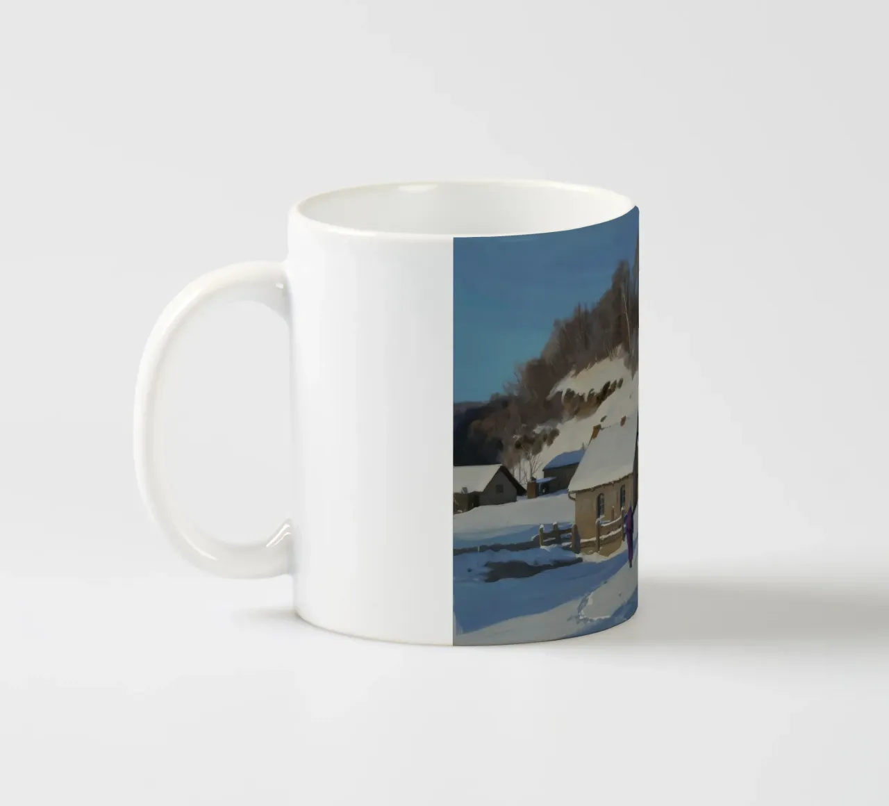 Sentiero d'inverno Casa tazza in ceramica da Celestial Harmony
