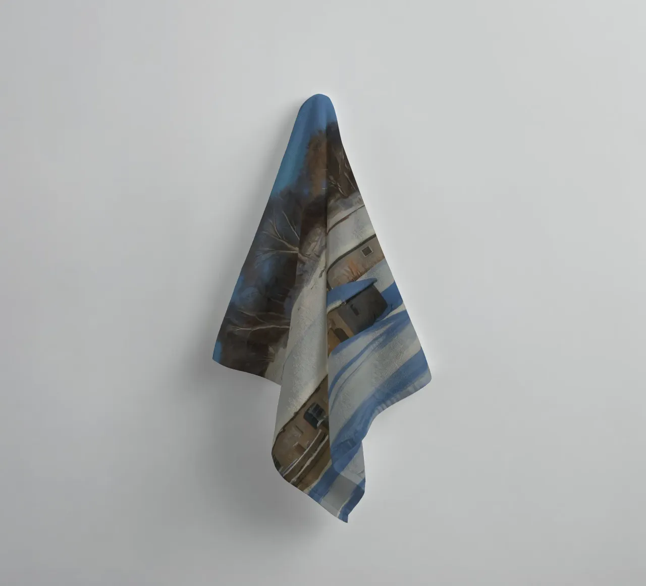 Wintry Path Home towel by Celestial Harmony