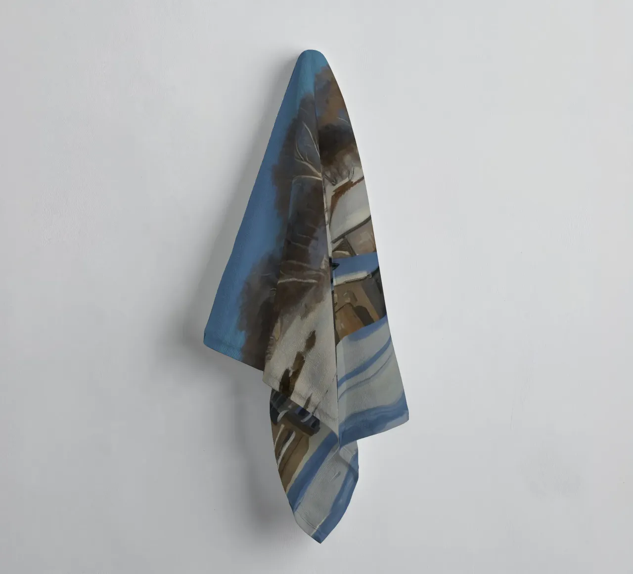 Wintry Path Home towel by Celestial Harmony