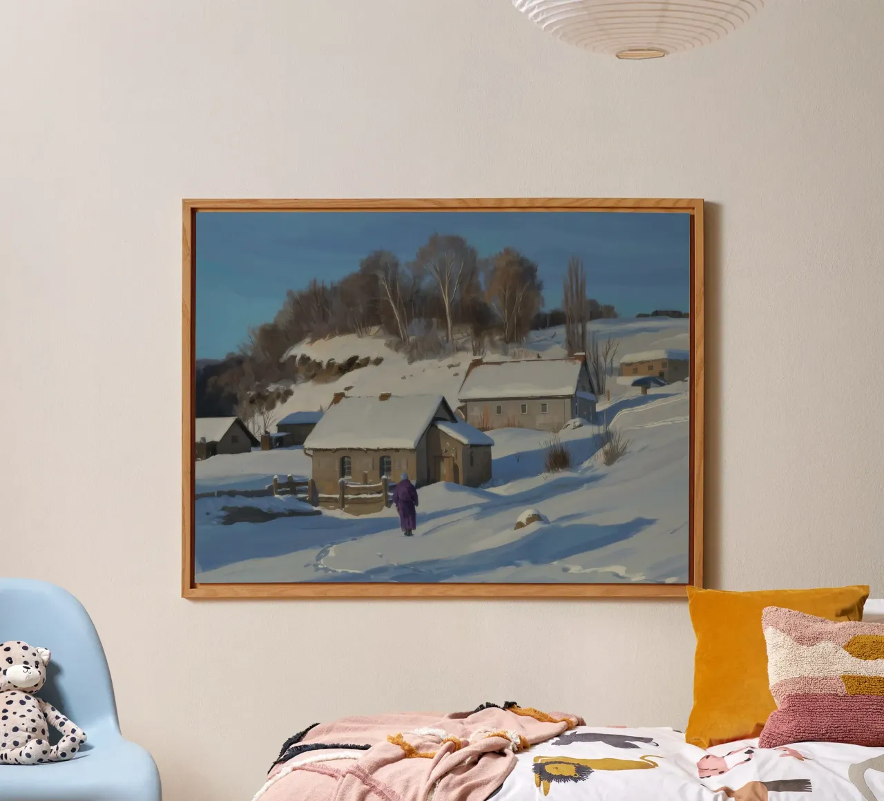 Wintry Path Home alu-dibond by Celestial Harmony