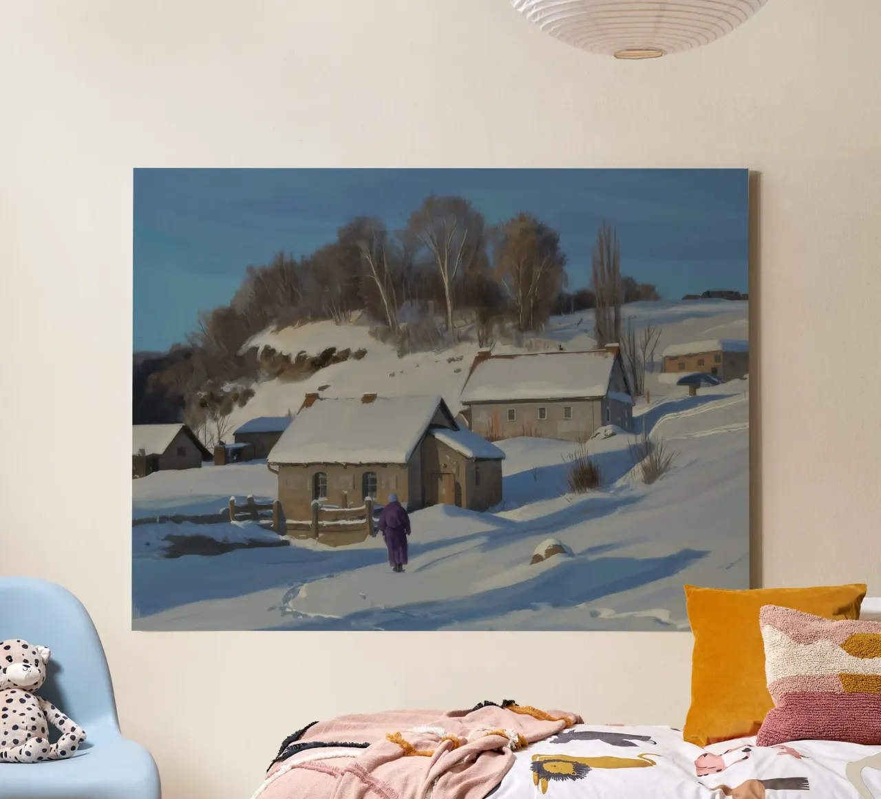 Wintry Path Home canvas by Celestial Harmony