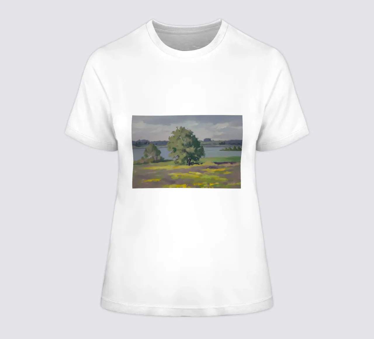 Albero del lago Immobile t-shirt da donna da Celestial Harmony