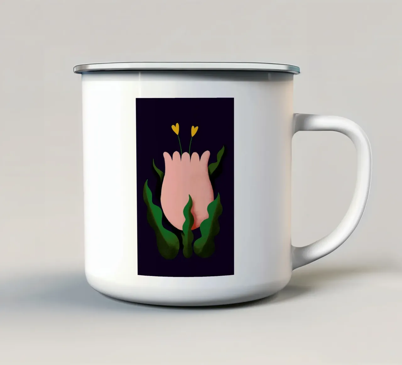 Wild Tulip tazza in smalto da Pure