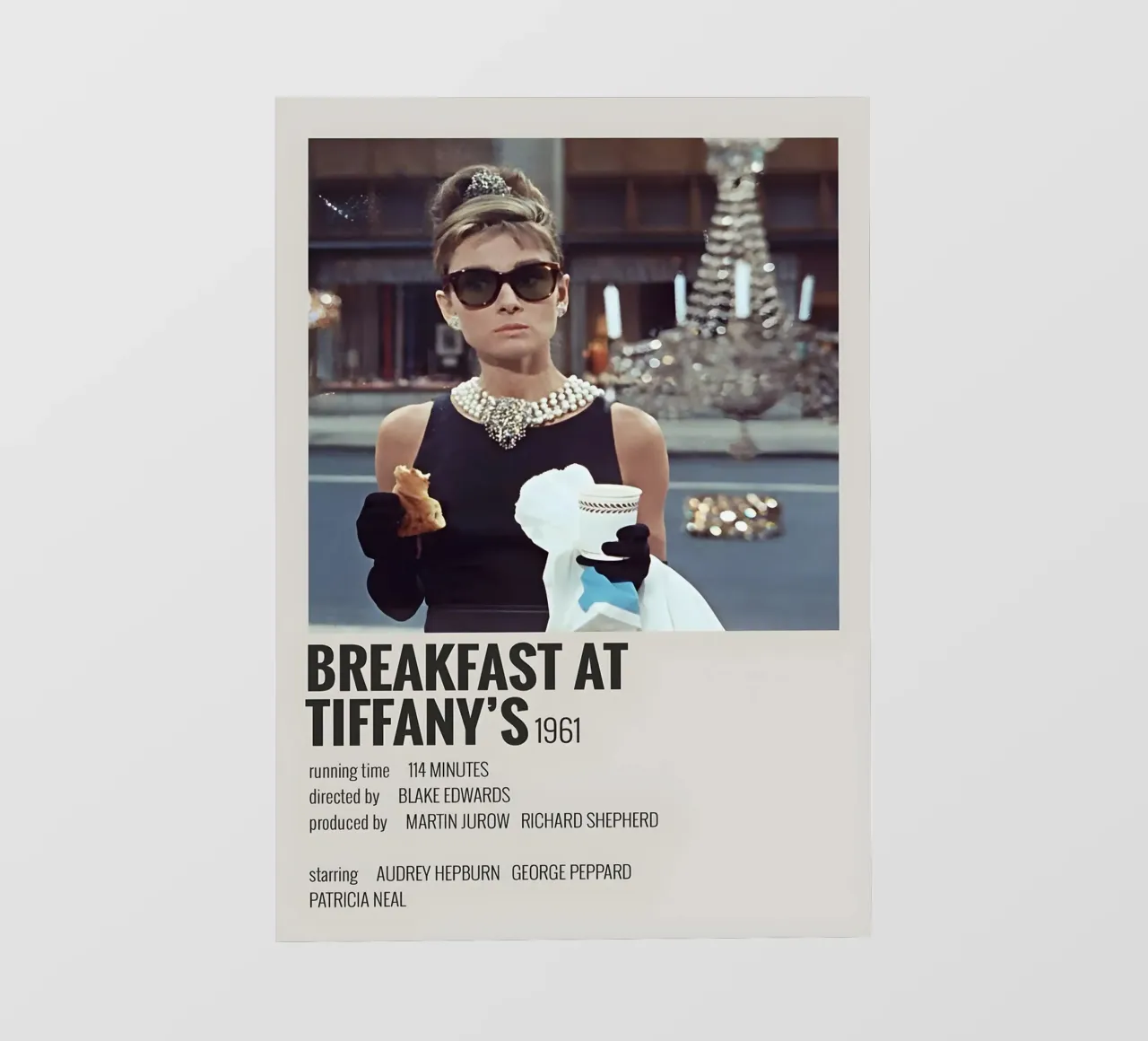 BREAKFAST AT TIFFANY'S 1961 pellicola backlit da MVFminimalist