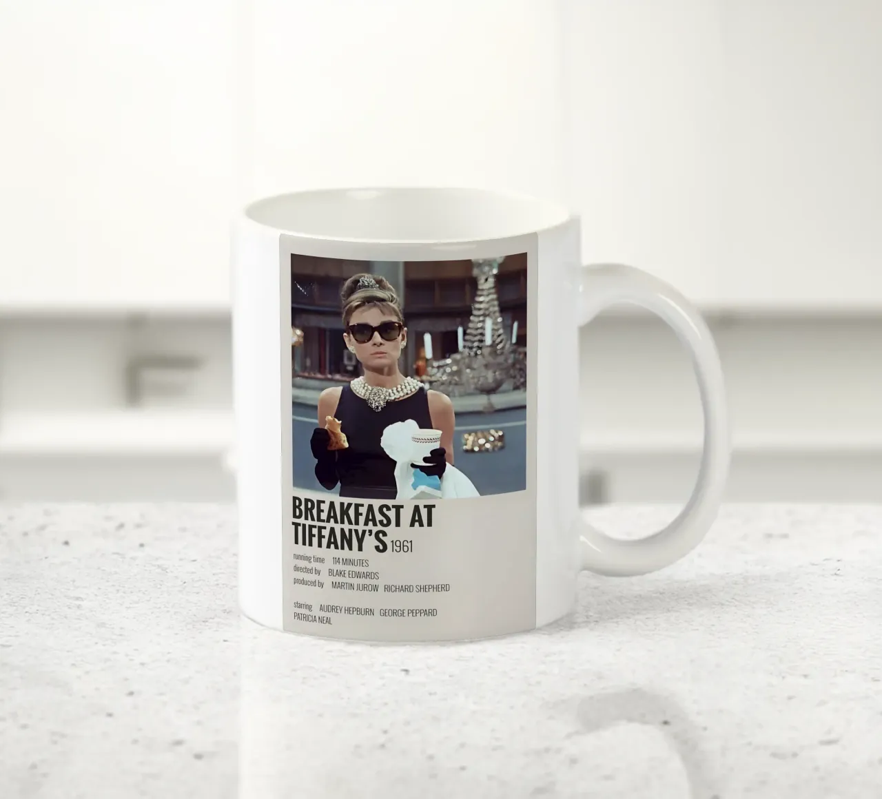 BREAKFAST AT TIFFANY'S 1961 Keramik Tasse von MVFminimalist