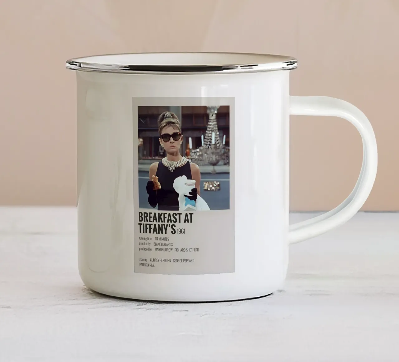 BREAKFAST AT TIFFANY'S 1961 tazza in smalto da MVFminimalist