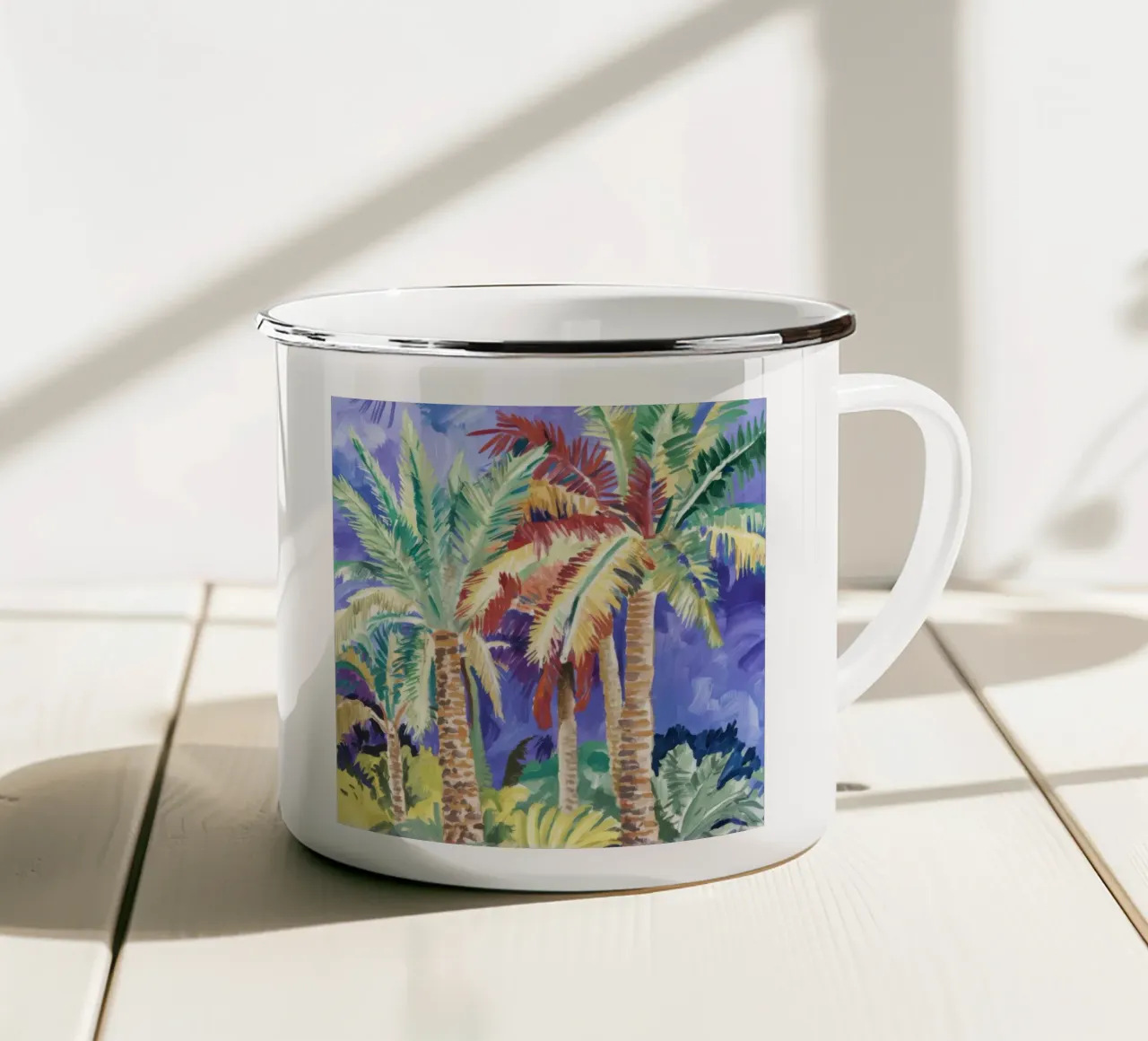 Vibrazione delle palme del deserto tazza in smalto da Dream Spectrum