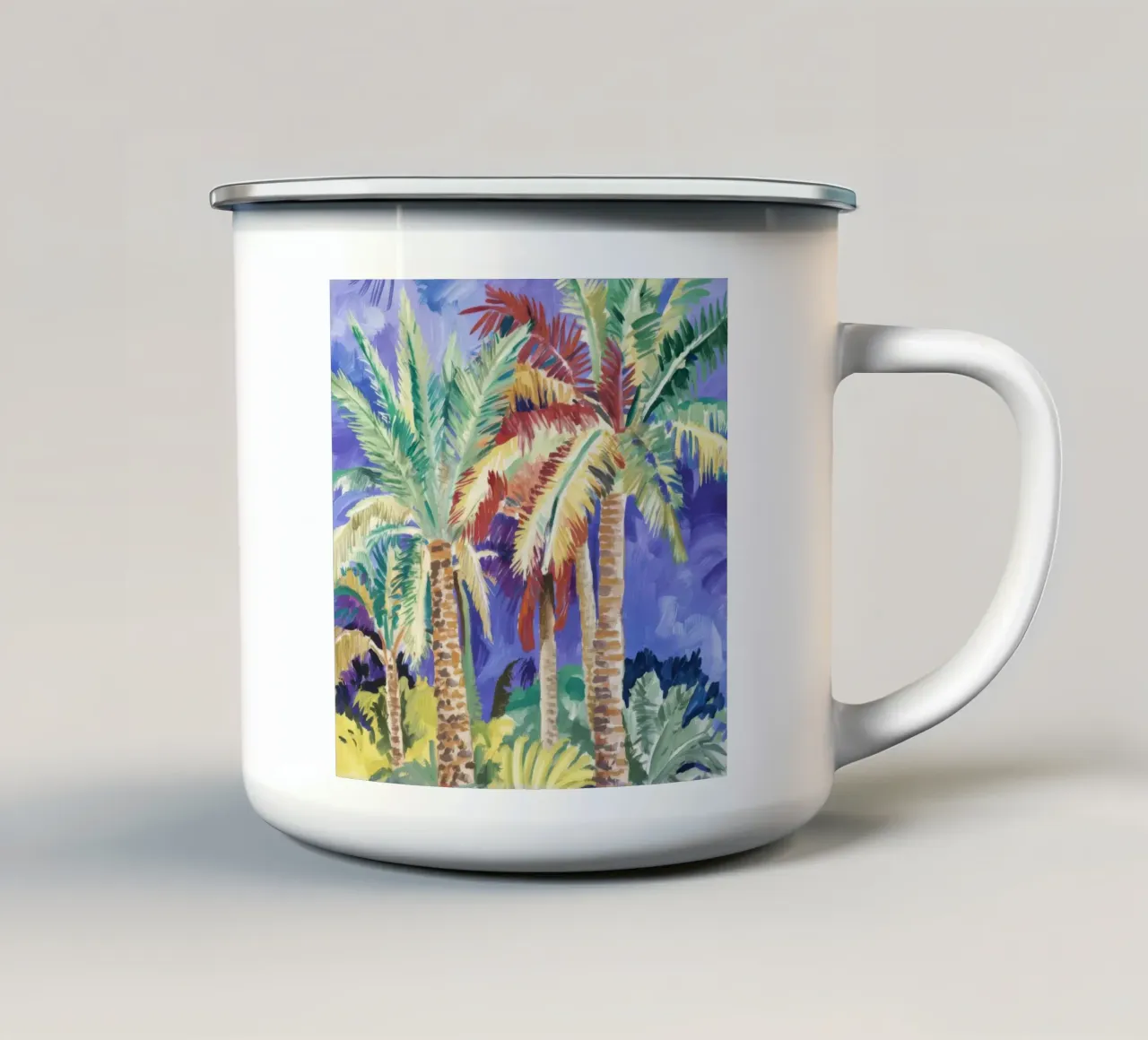 Vibrazione delle palme del deserto tazza in smalto da Dream Spectrum