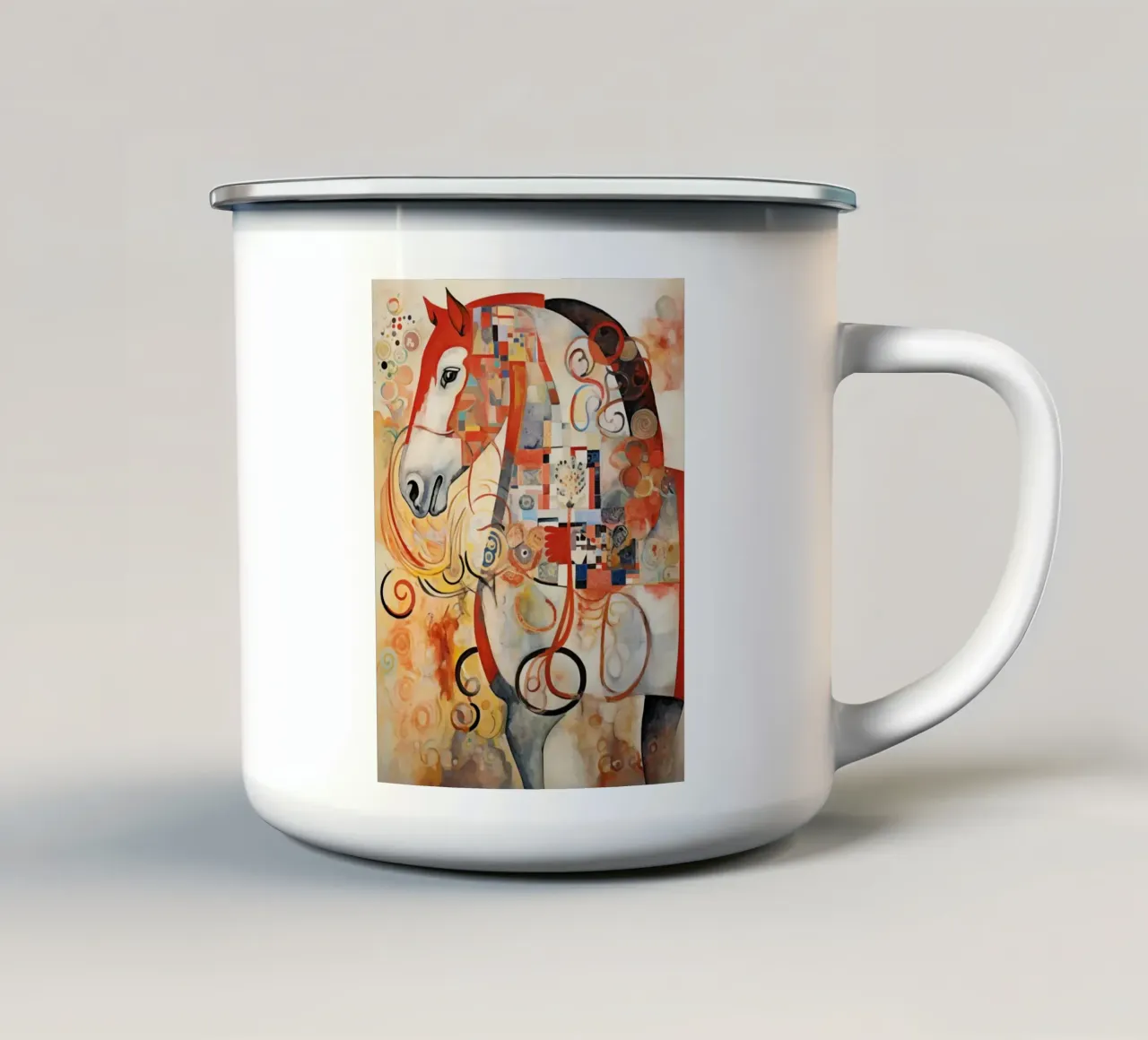 Arte da parete di Imagine tazza in smalto da Imagine