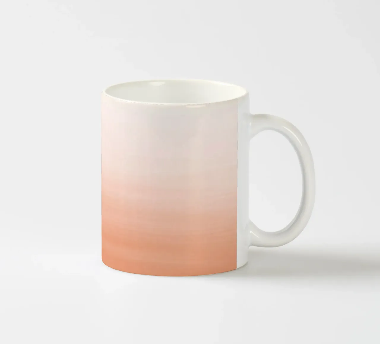 Gradiente acquerello pesca tazza in ceramica da NouveauPrints