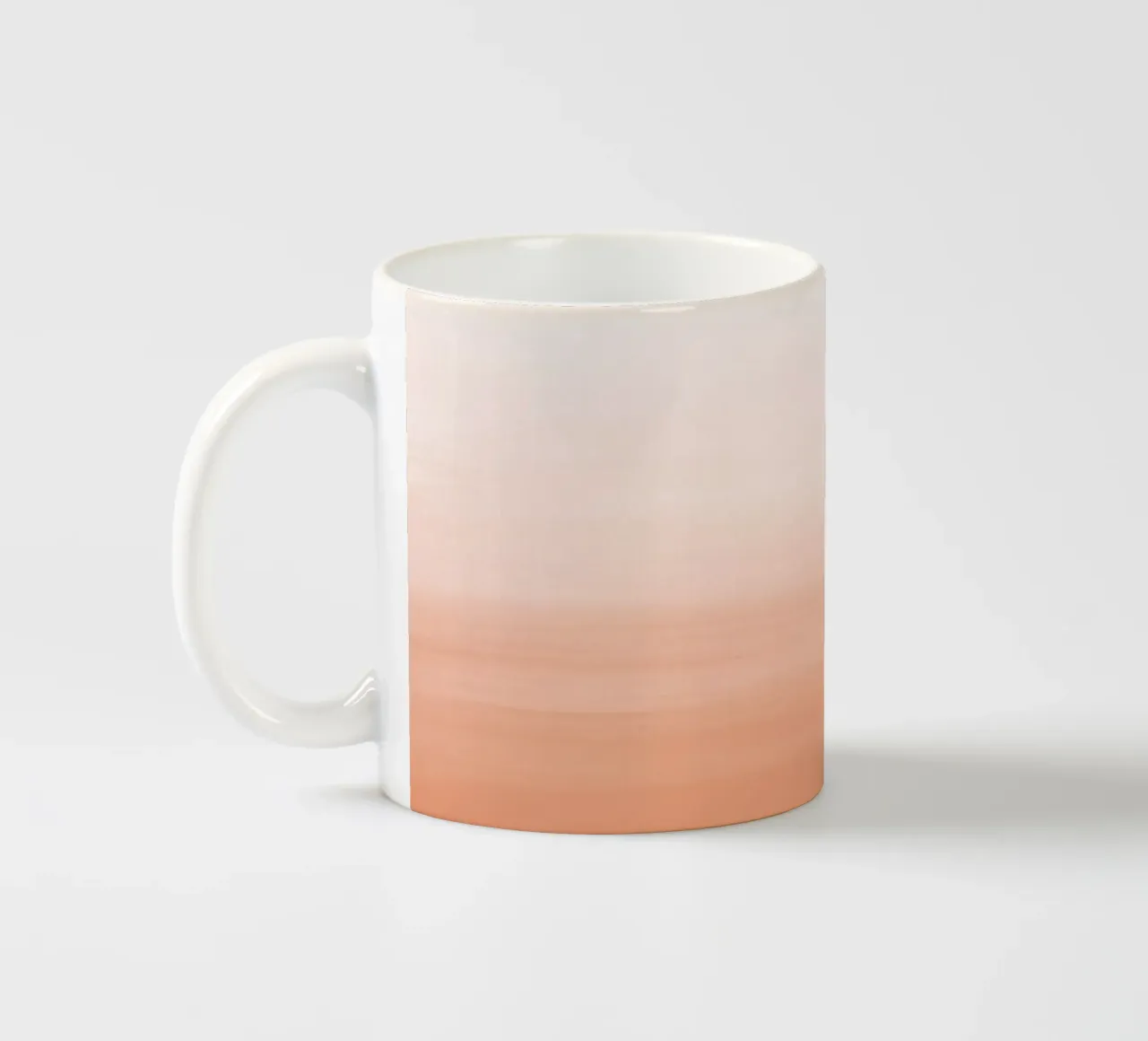 Gradiente acquerello pesca tazza in ceramica da NouveauPrints