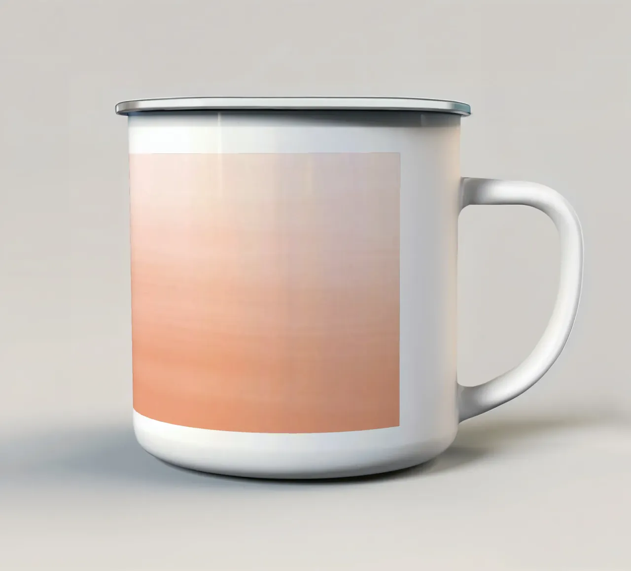 Gradiente acquerello pesca tazza in smalto da NouveauPrints