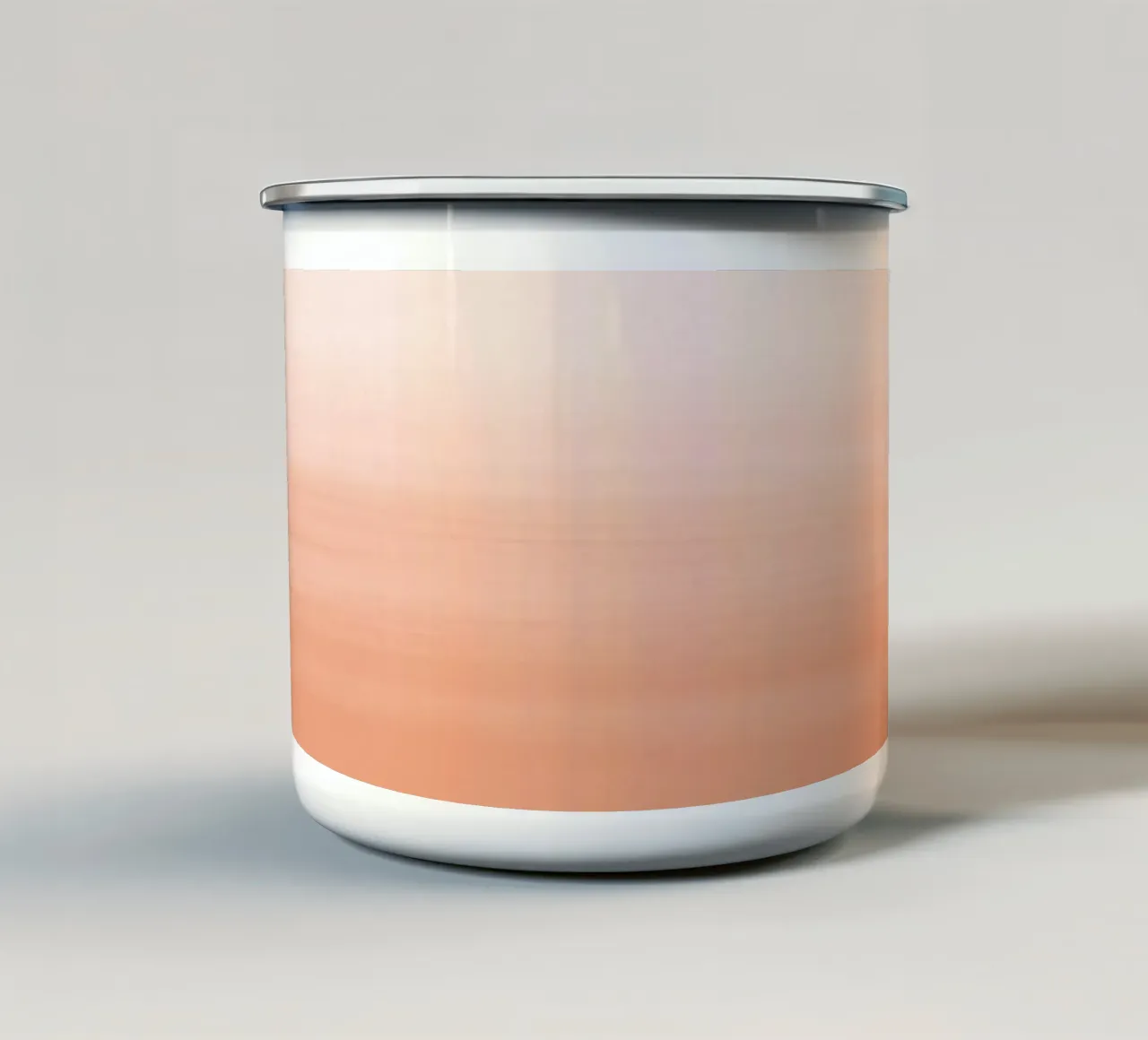 Pfirsich Aquarell Farbverlauf Emaille Tasse von NouveauPrints