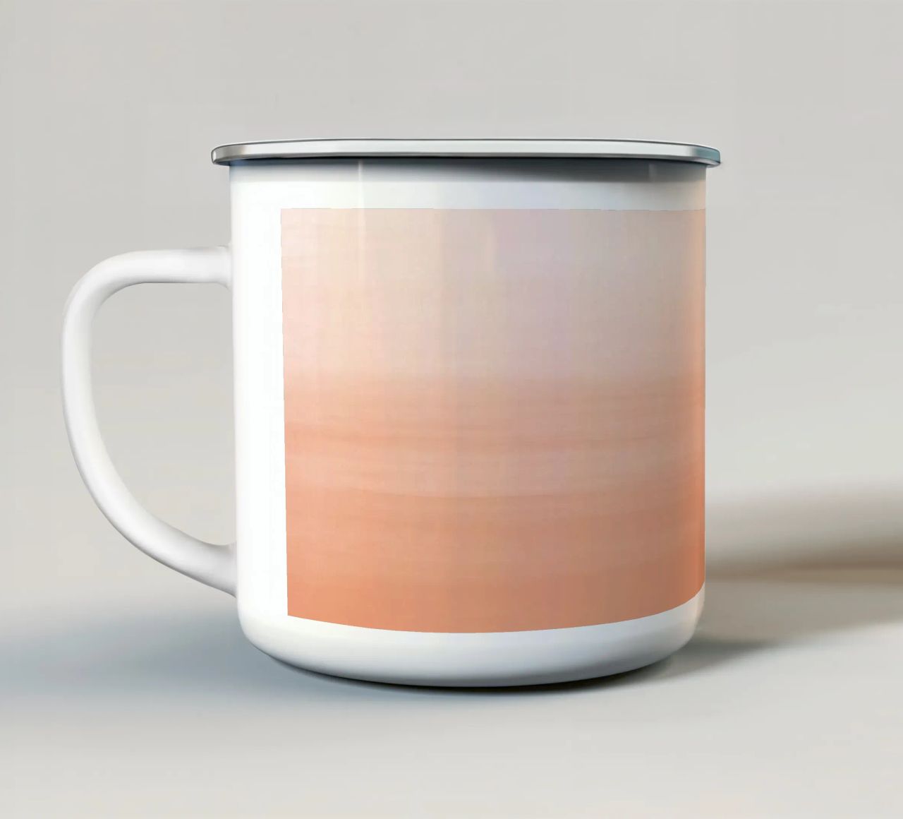 Gradiente acquerello pesca tazza in smalto da NouveauPrints