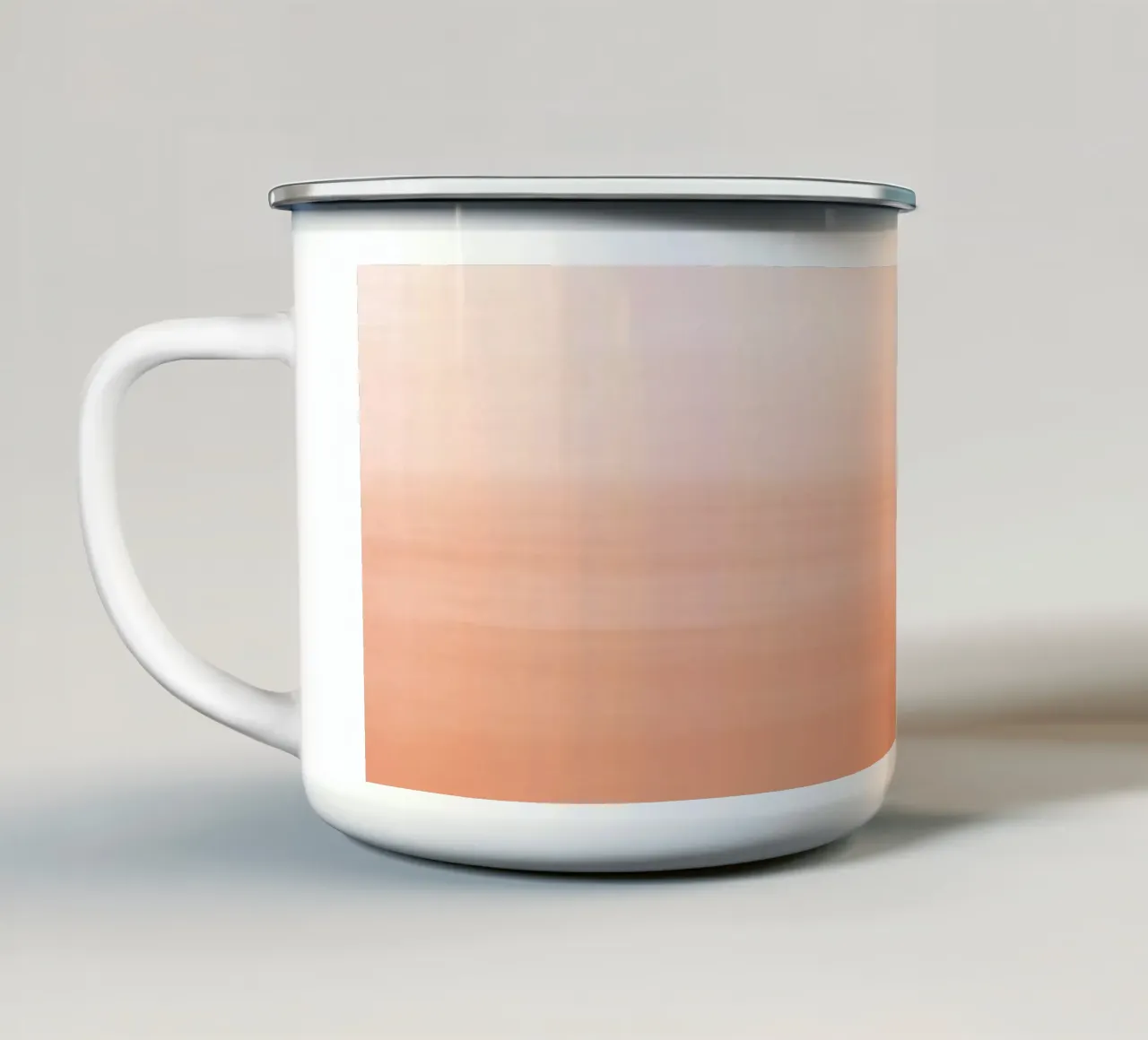 Gradiente acquerello pesca tazza in smalto da NouveauPrints