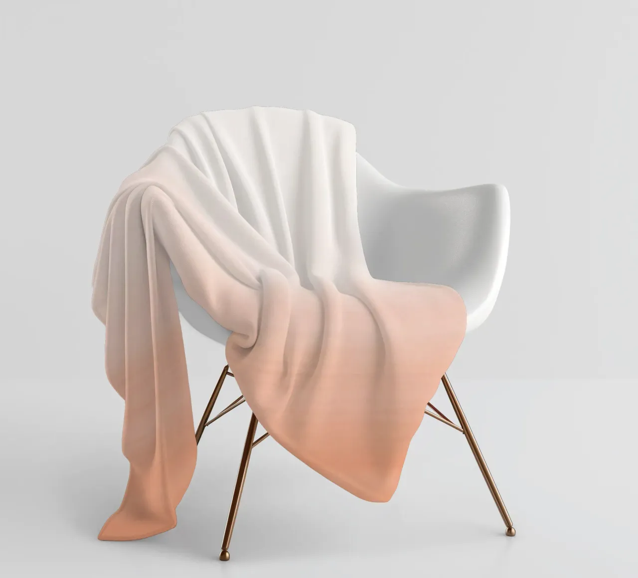 Gradiente acquerello pesca coperta in pile da NouveauPrints