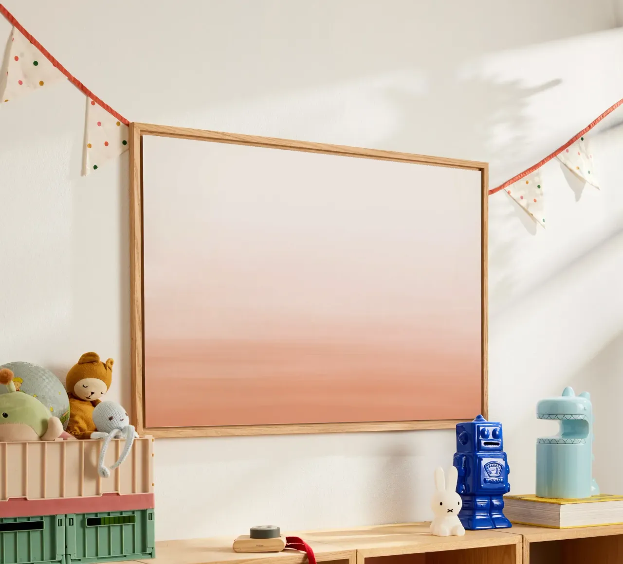 Gradiente acquerello pesca plexiglass da NouveauPrints