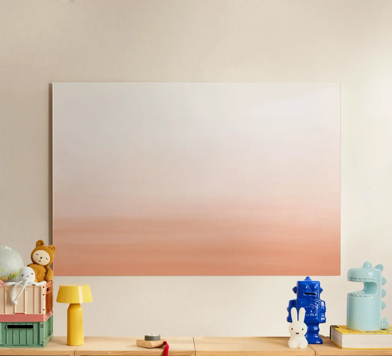 Gradiente acquerello pesca plexiglass da NouveauPrints