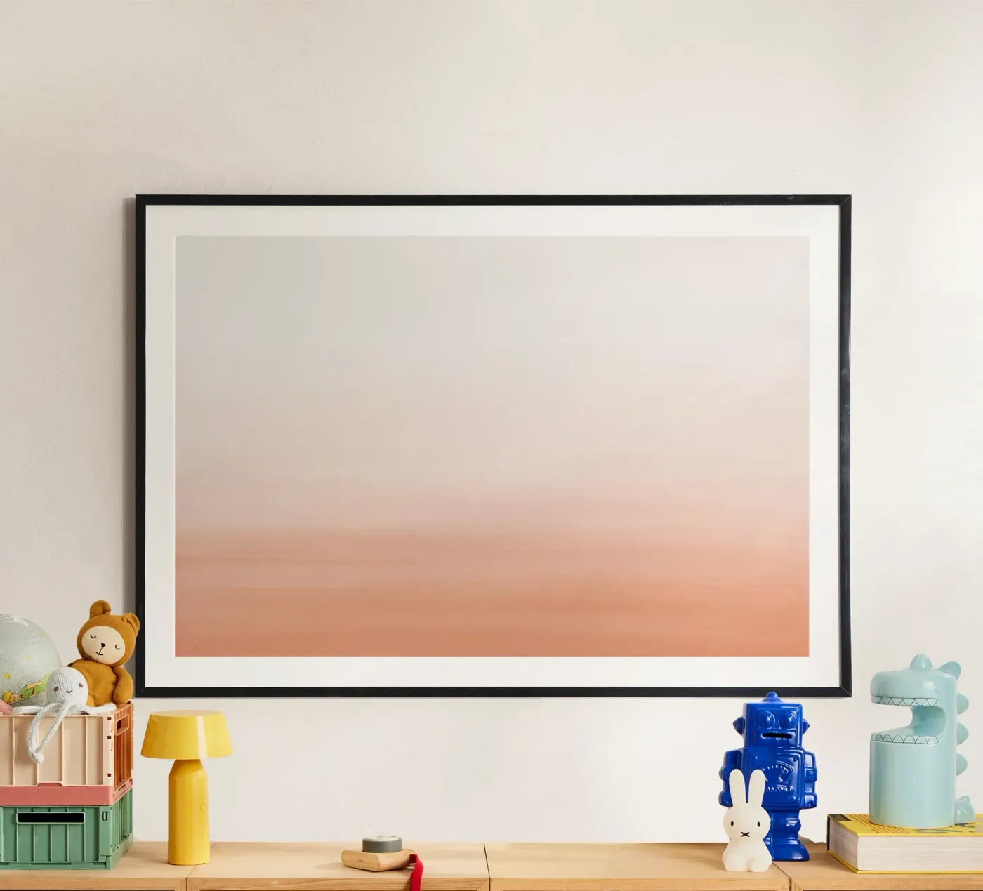 Gradiente acquerello pesca poster da NouveauPrints