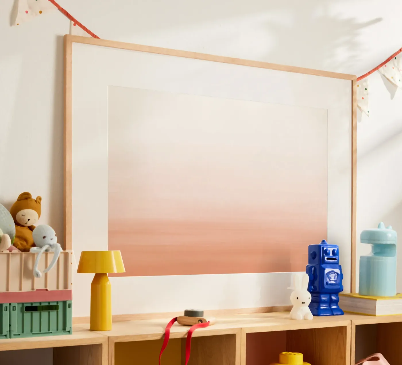 Gradiente acquerello pesca poster da NouveauPrints