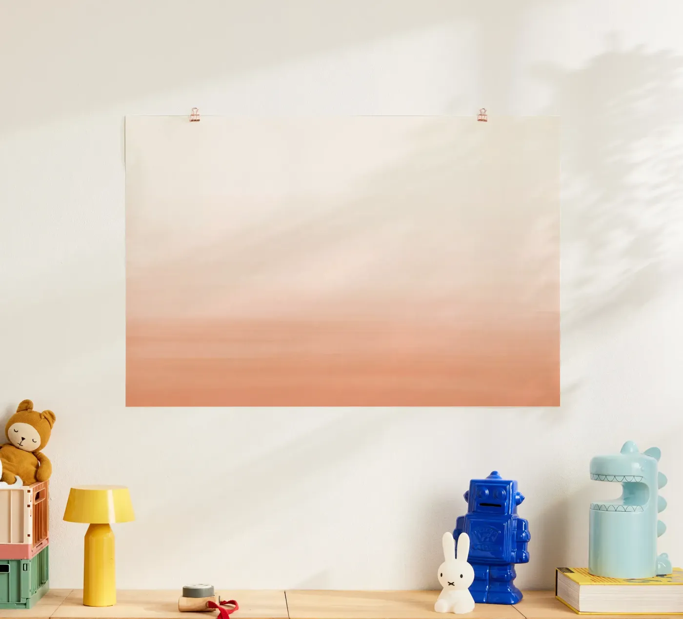 Gradiente acquerello pesca poster da NouveauPrints