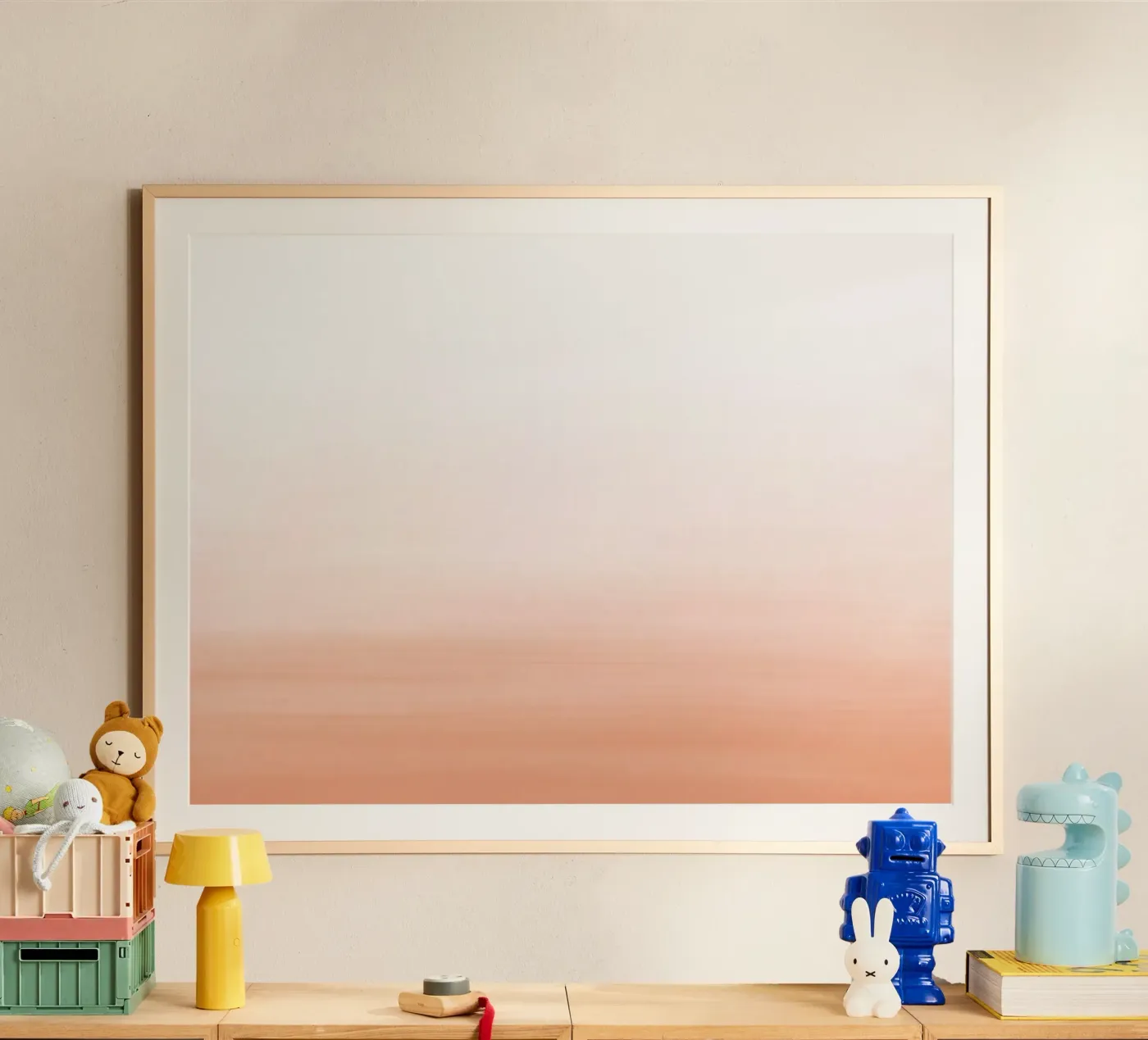 Gradiente acquerello pesca poster da NouveauPrints