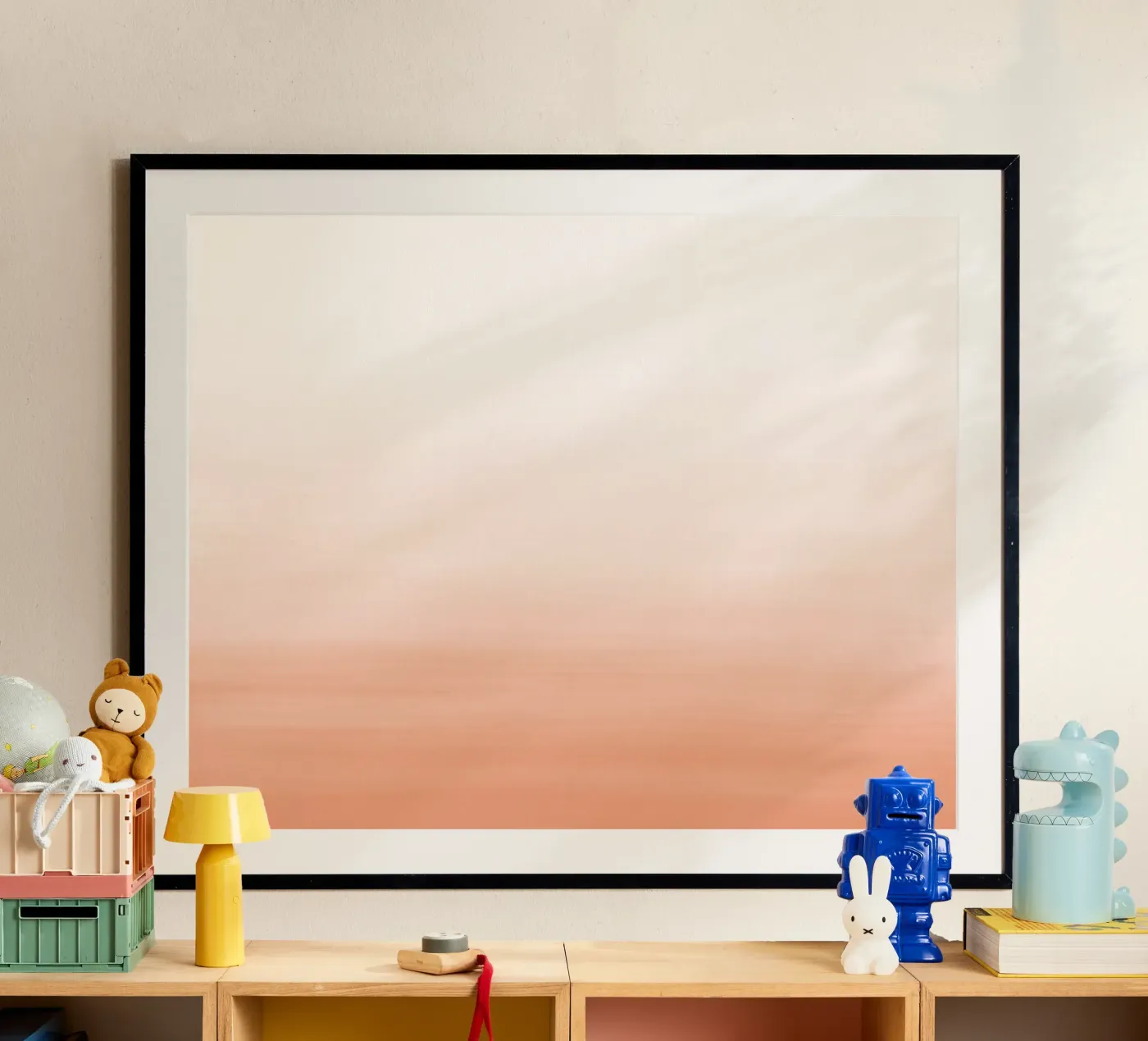 Gradiente acquerello pesca poster da NouveauPrints