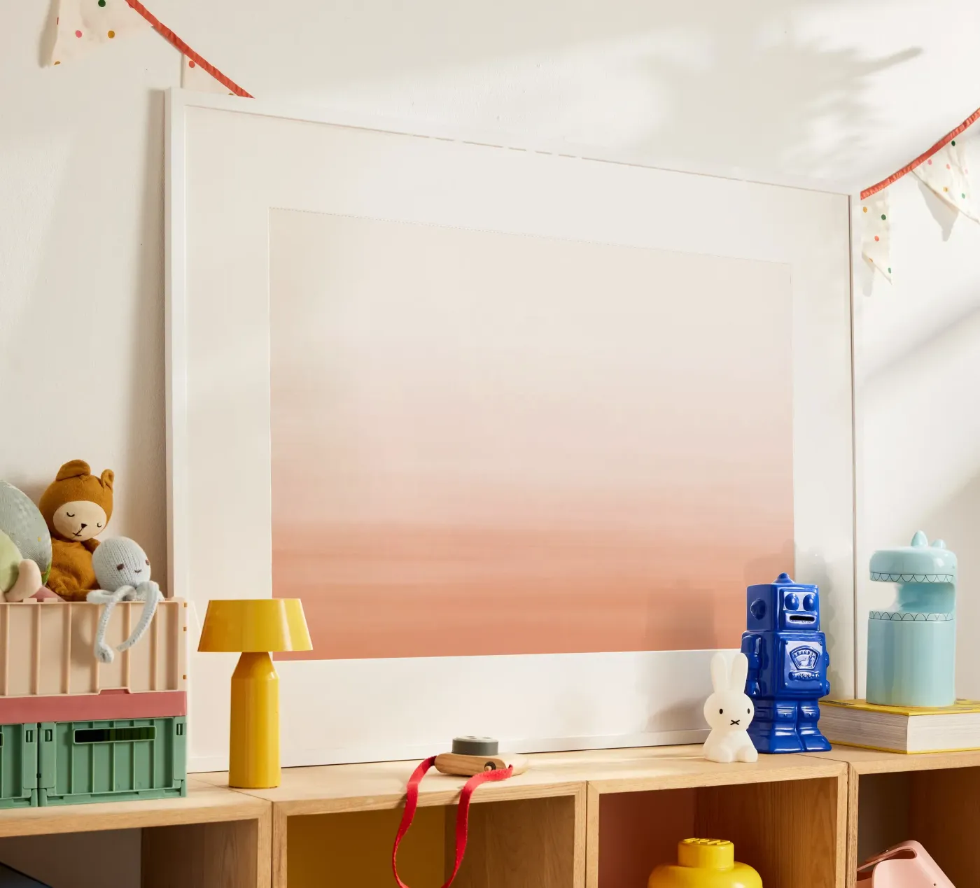 Gradiente acquerello pesca poster da NouveauPrints