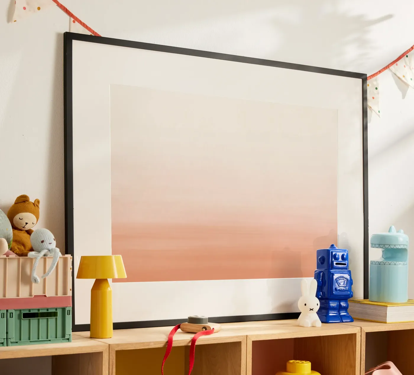 Gradiente acquerello pesca poster da NouveauPrints