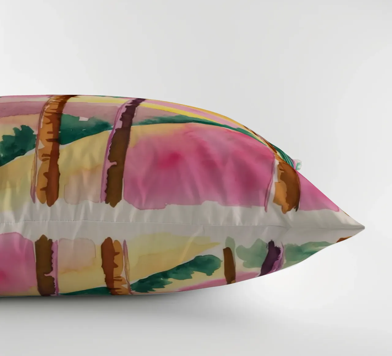 Sunset Palm Silhouettes decorative cushion by Dream Spectrum