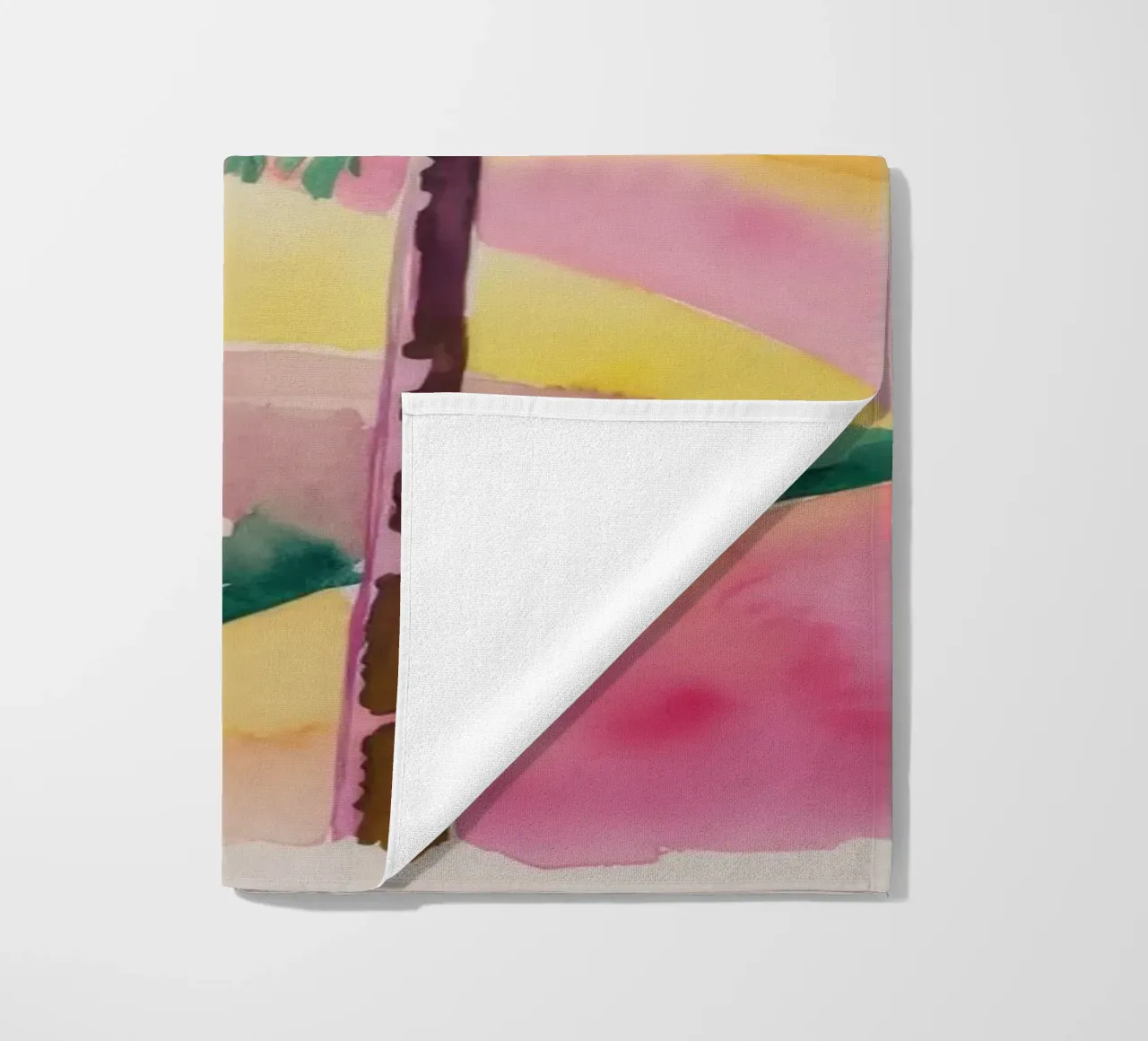 Sagome di palme al tramonto telo mare da Dream Spectrum